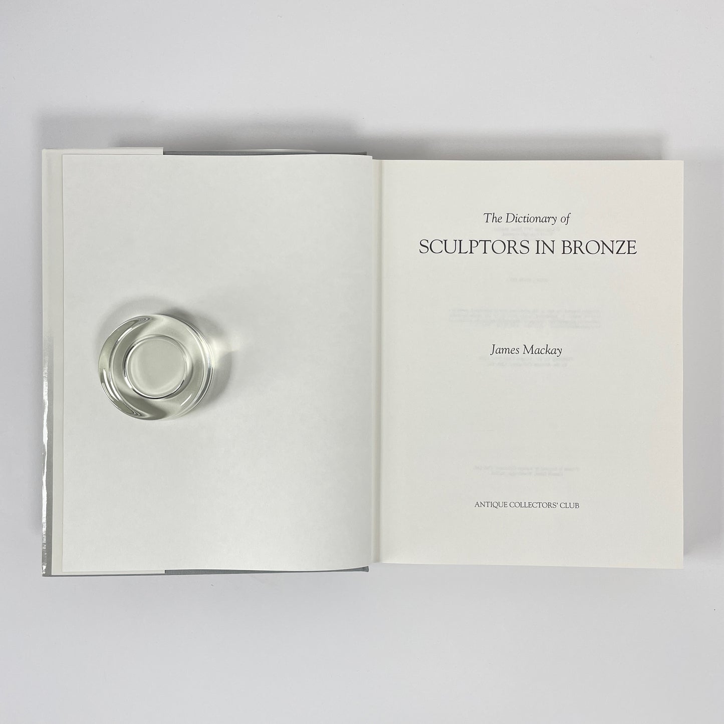 The Dictionary Of Sculptors In Bronze; Mackay, J