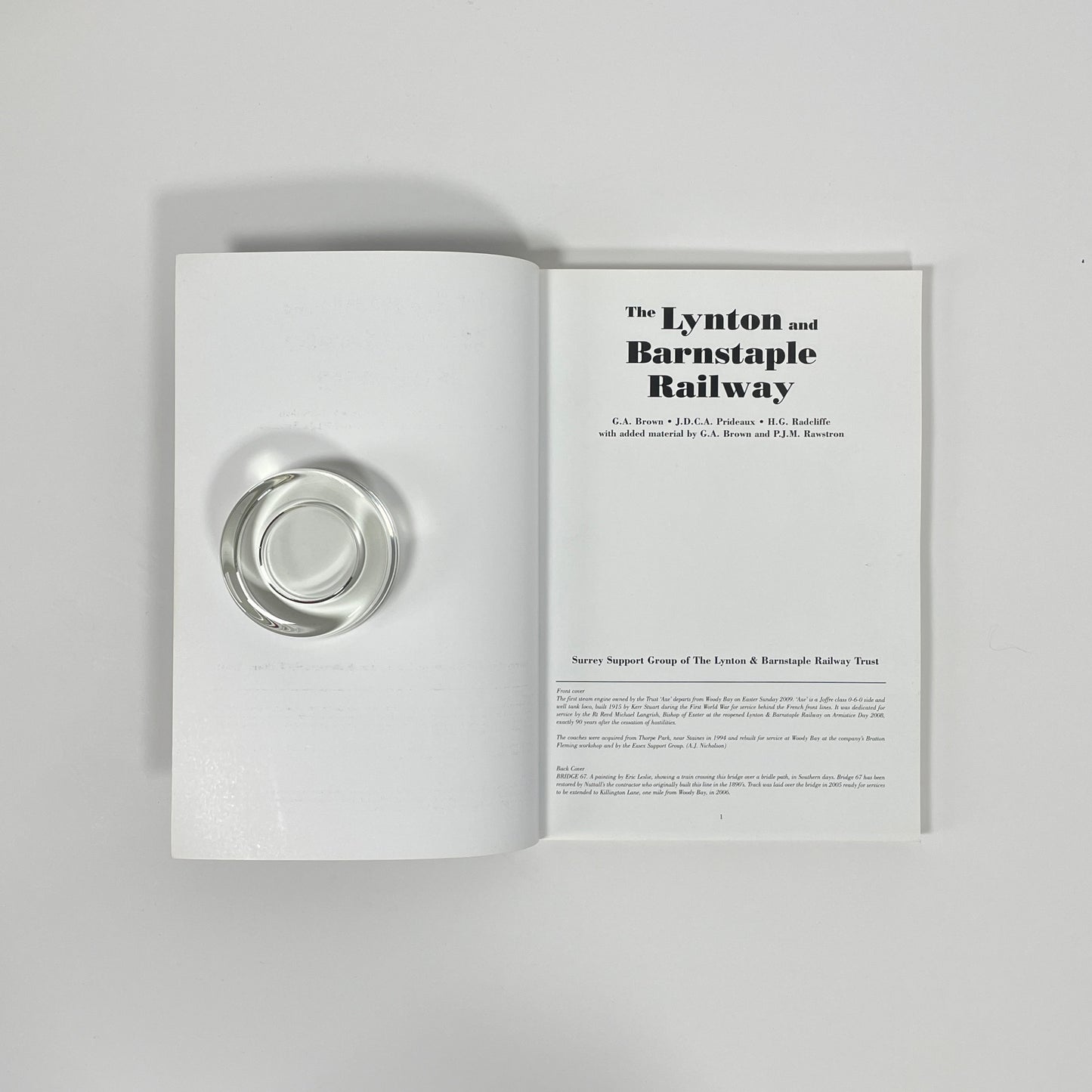 The Lynton And Barnstaple Railway; Brown, G A; Prideaux, J D C A; Radcliffe, H G