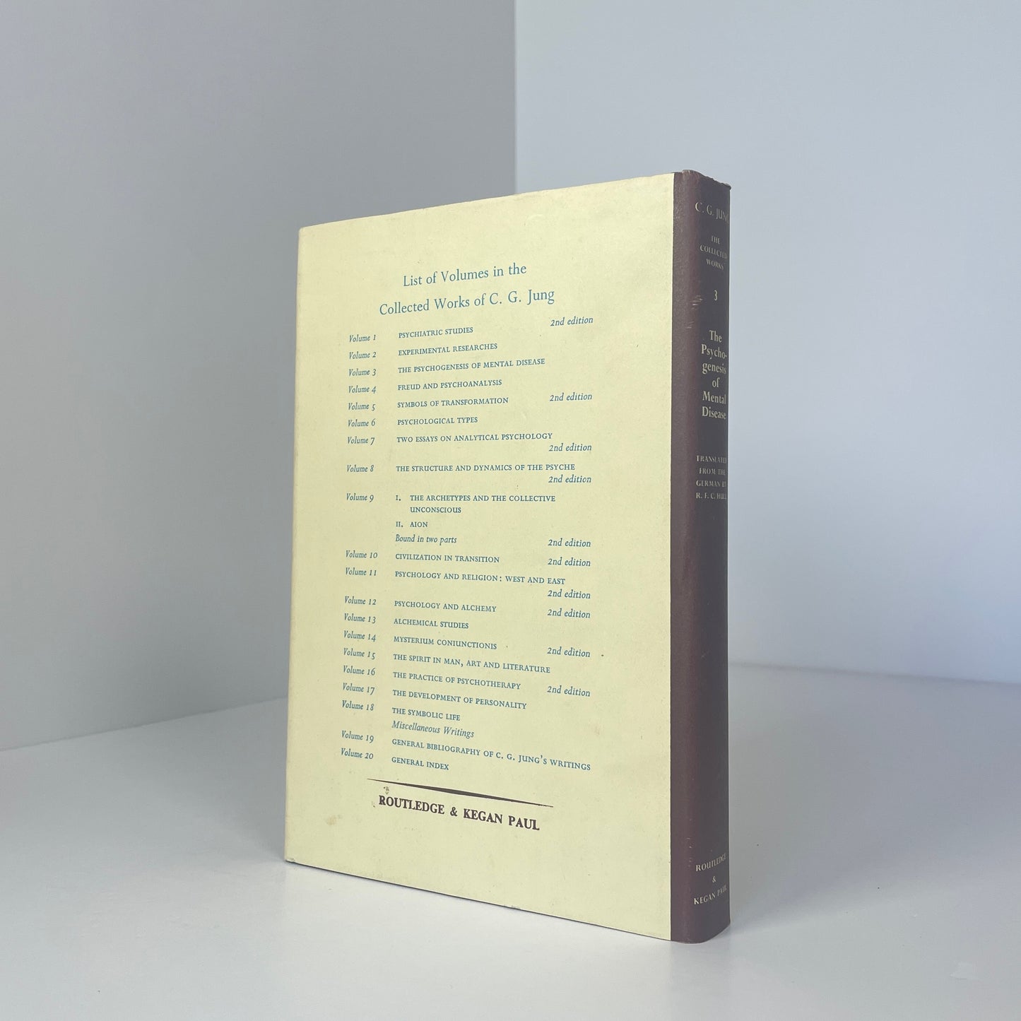 The Psychogenesis Of Mental Disease; Jung, C G