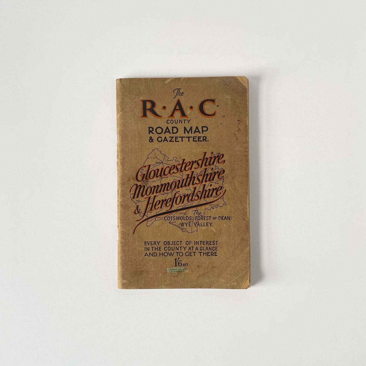 The RAC No 15 County Road Map & Gazetteer Gloucestershire, Monmouth & Hereford