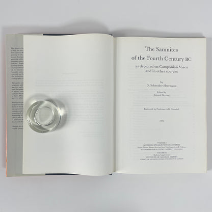 The Samnites Of The Fourth Century BC As Depicted On Campanian Vases And In Other Sources; Schneider-Herrmann, G