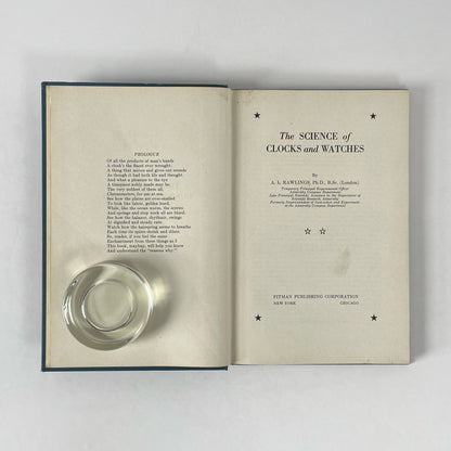 The Science Of Clocks And Watches; Rawlings, A L
