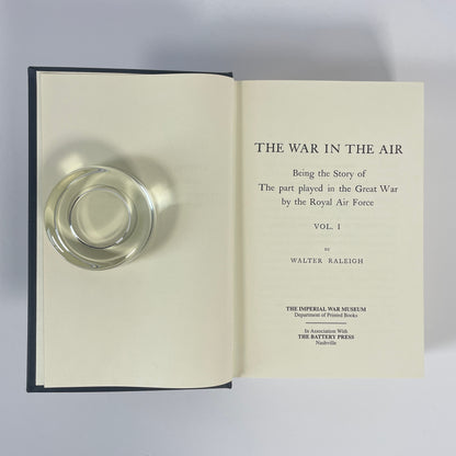 The War In The Air Seven Volumes, Including Appendices; Raleigh, Walter; Jones, H A