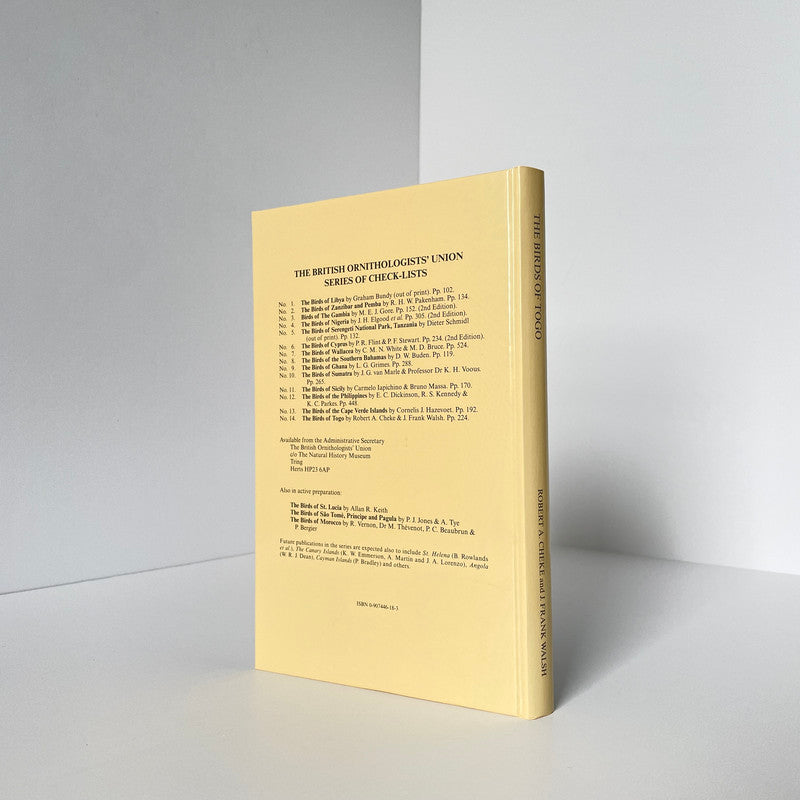 The Birds Of Togo; Cheke, Robert A; Walsh, J Frank