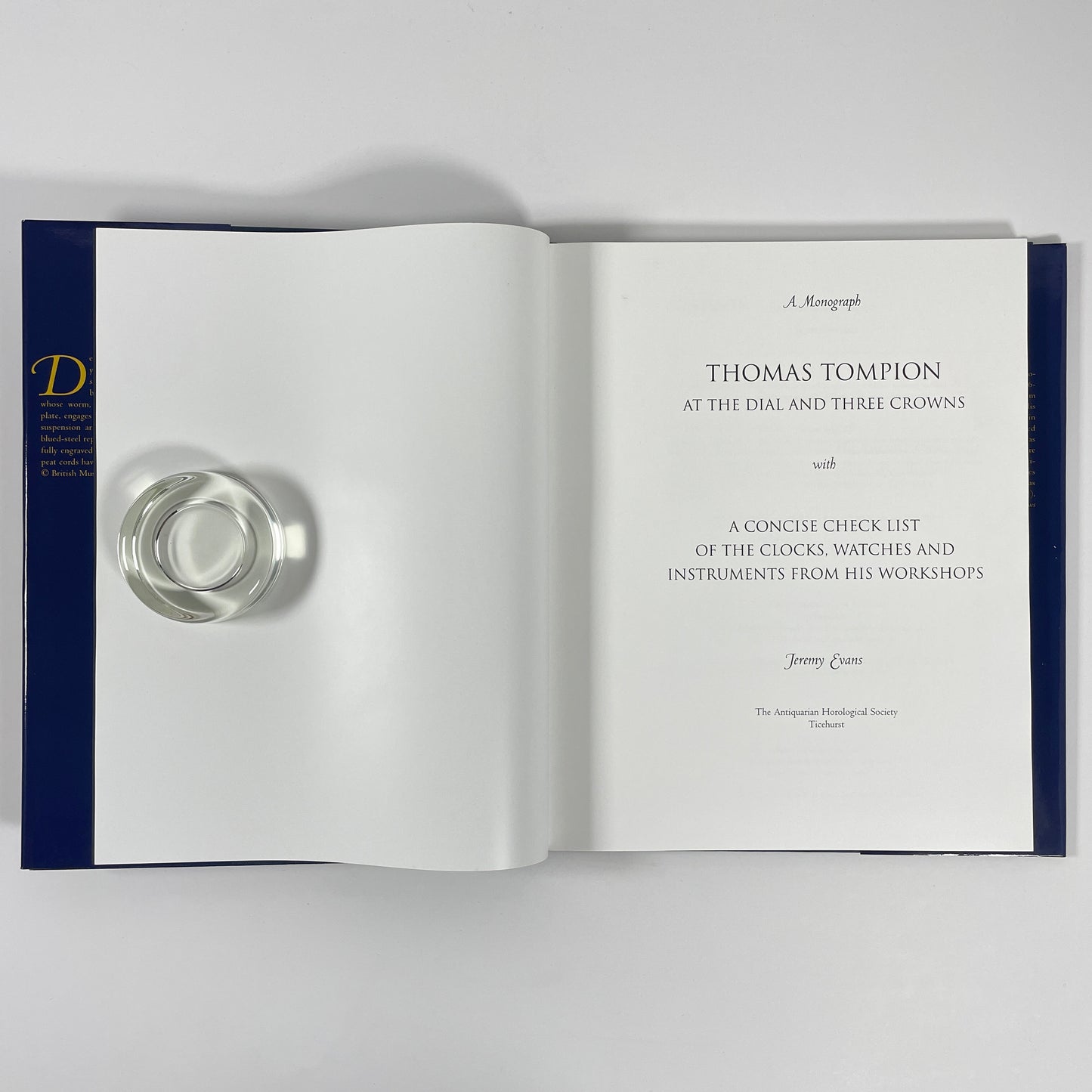 Thomas Tompion At The Dial And Three Crowns; Evans, Jeremy