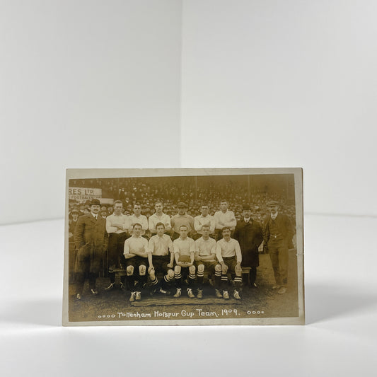 Tottenham Hotspur Cup Team 1909 Original Postcard