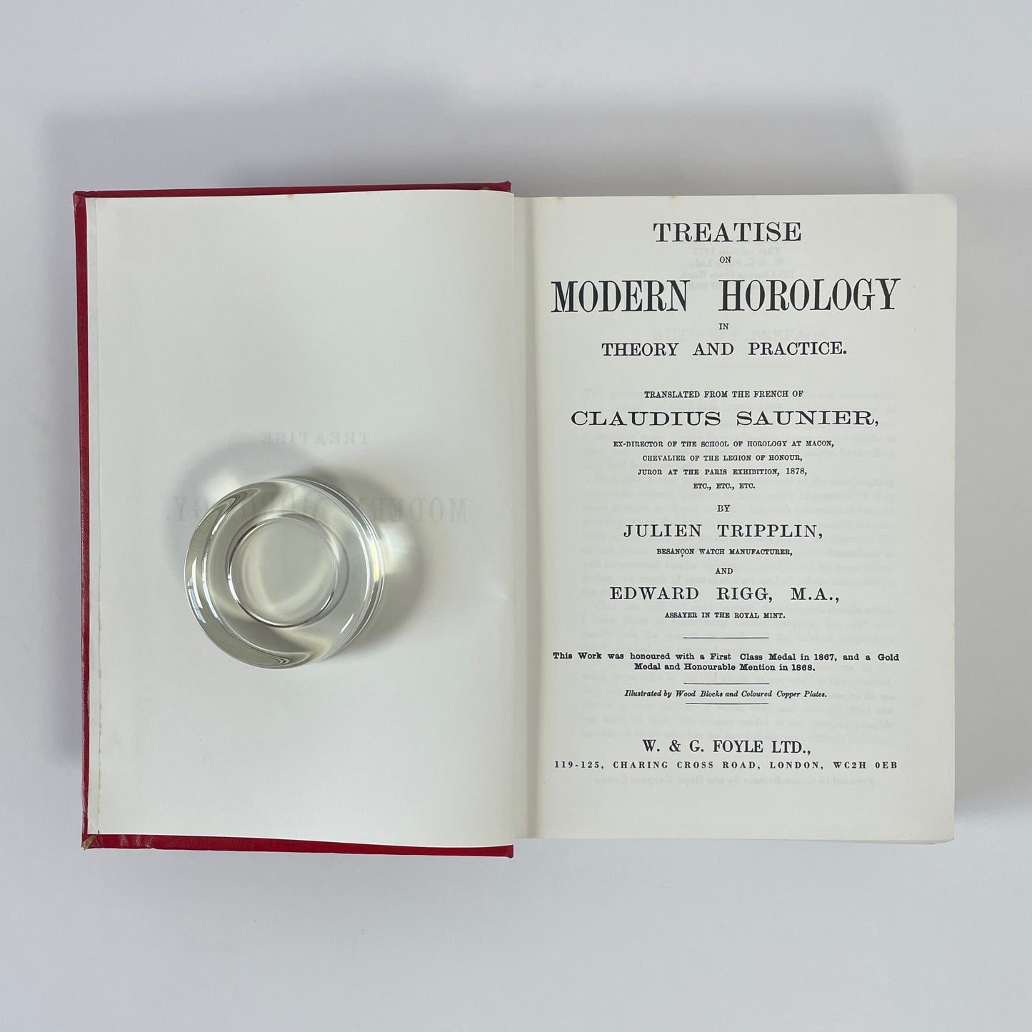 Treatise On Modern Horology In Theory And Practice; Tripplin, Julien; Rigg, Edward