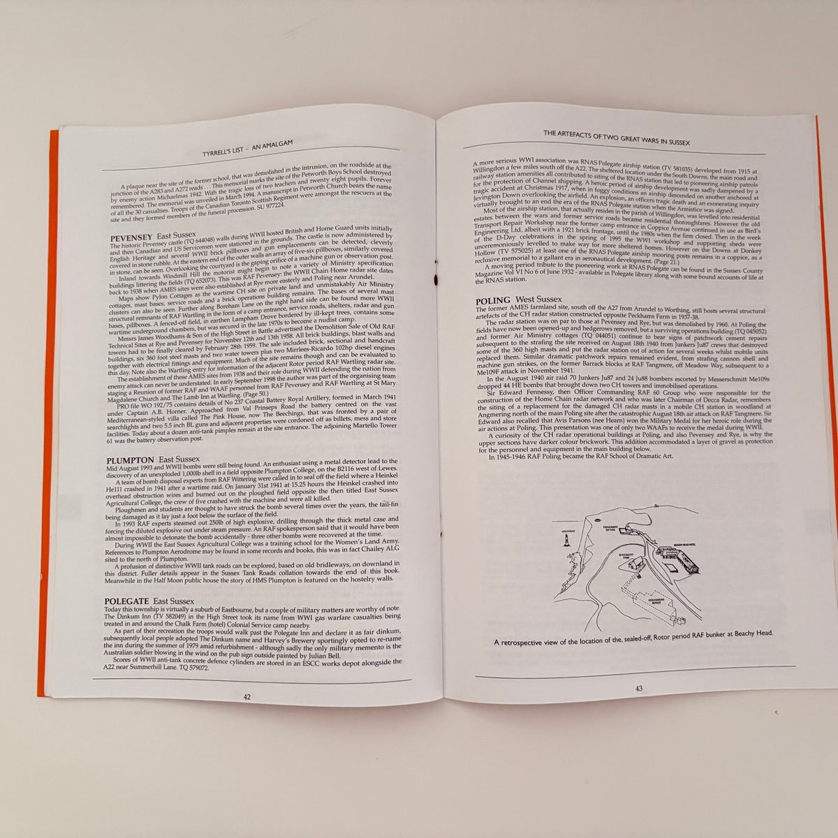 Tyrrell's List The Artefacts Of Two Great Wars In Sussex; Longstaff-Tyrrel, Peter