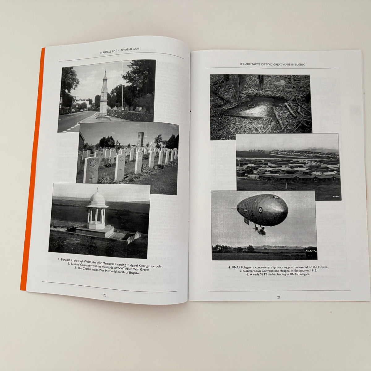 Tyrrell's List The Artefacts Of Two Great Wars In Sussex; Longstaff-Tyrrel, Peter