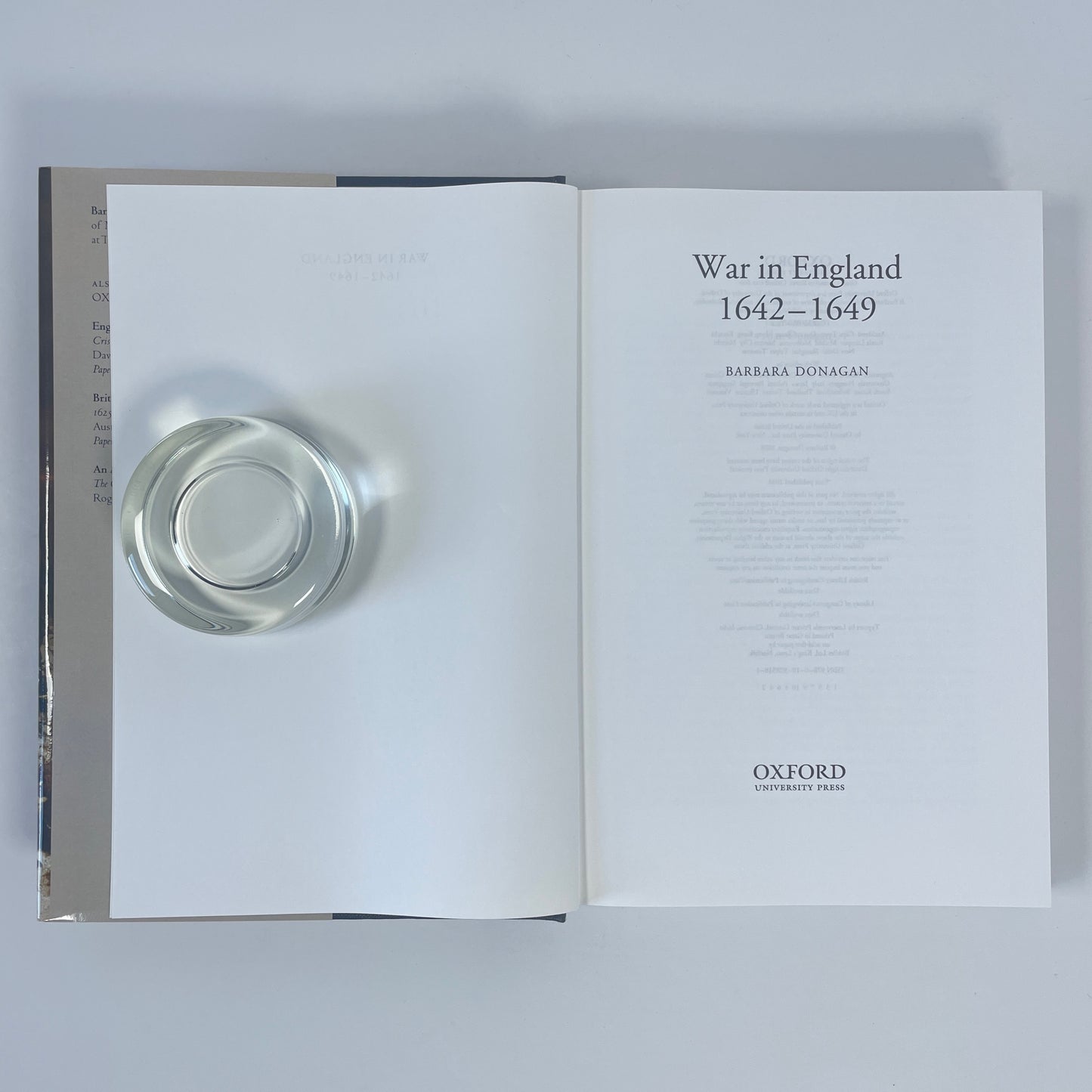 War In England 1642-1649; Donagan, Barbara