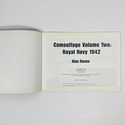 Warship Perspectives Camouflage Volume Two: Royal Navy 1942; Raven, Alan