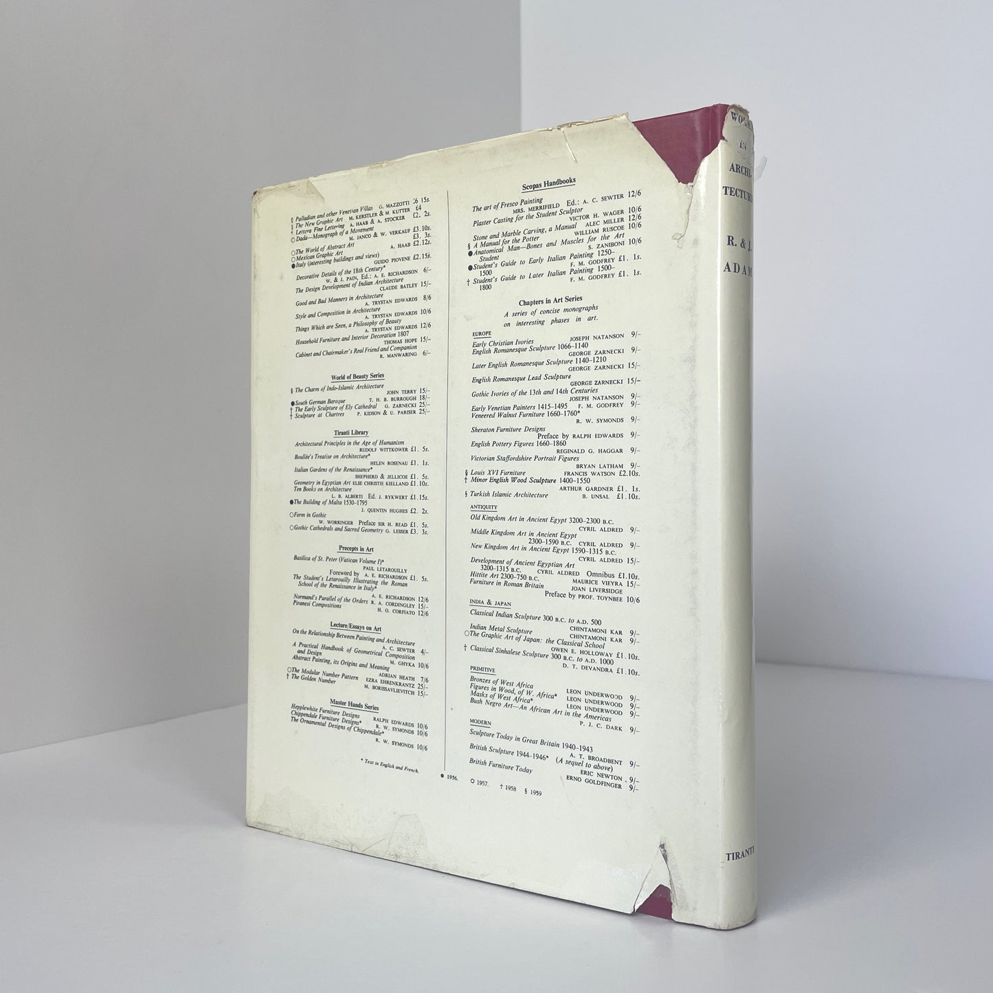 Works in Architecture of R. and J. Adam; Swarbrick, John