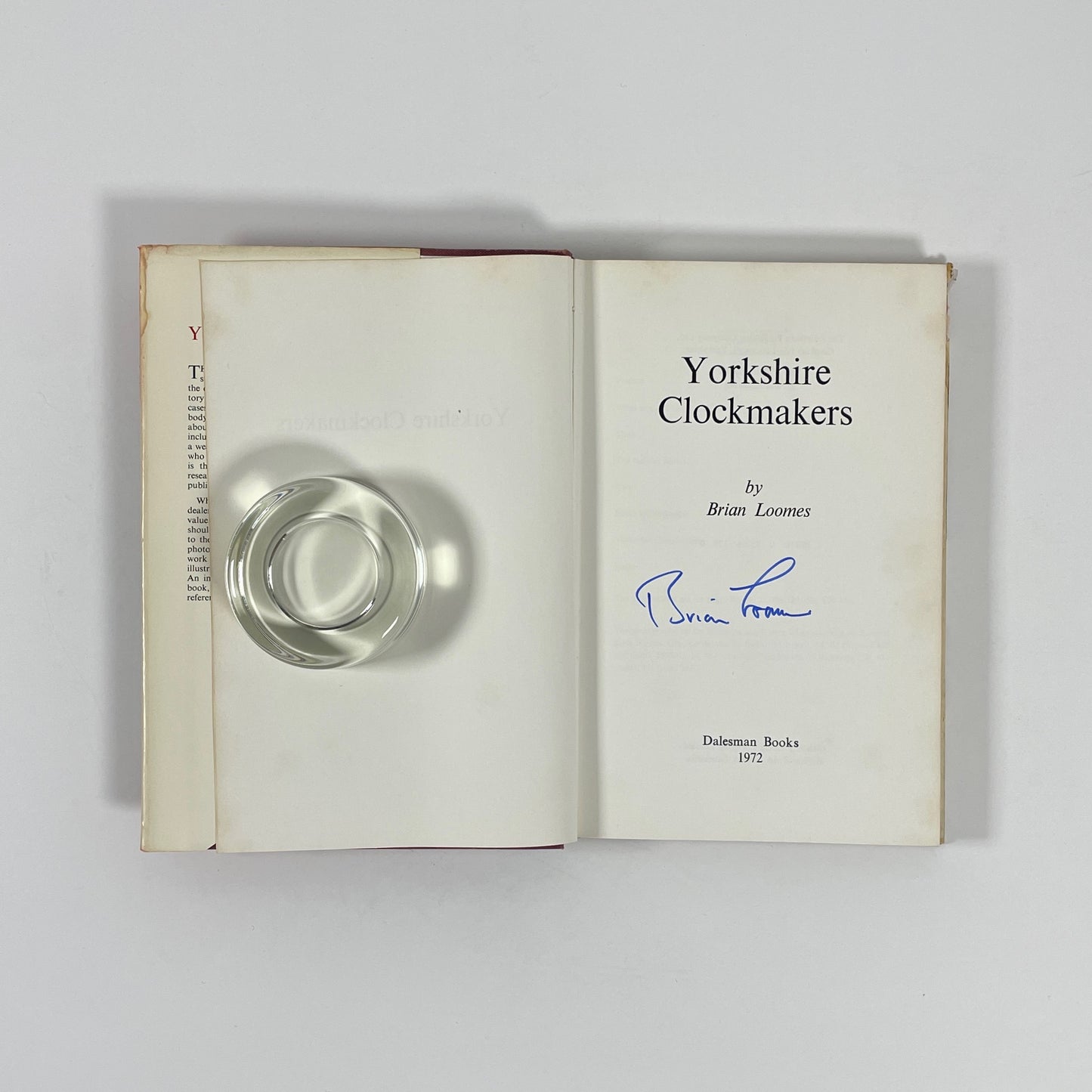 Yorkshire Clockmakers; Loomes, Brian