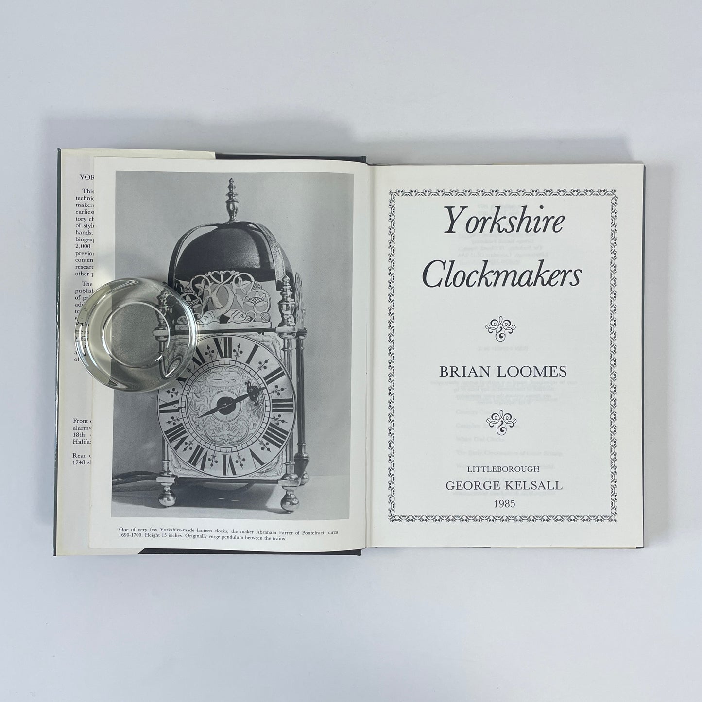 Yorkshire Clockmakers; Loomes, Brian