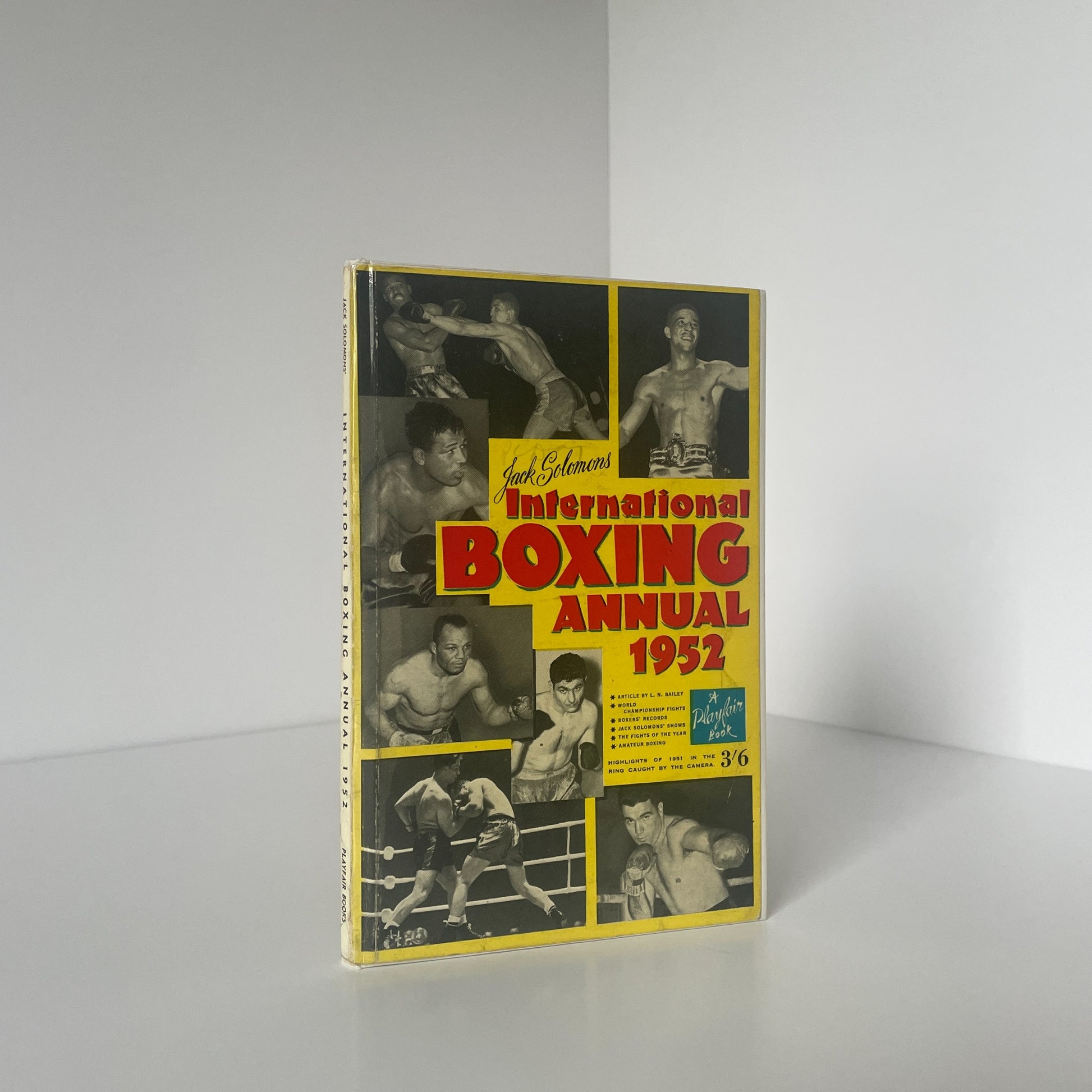 Jack Solomons International Boxing Annual 1952 Bailey L N Hardcover Book